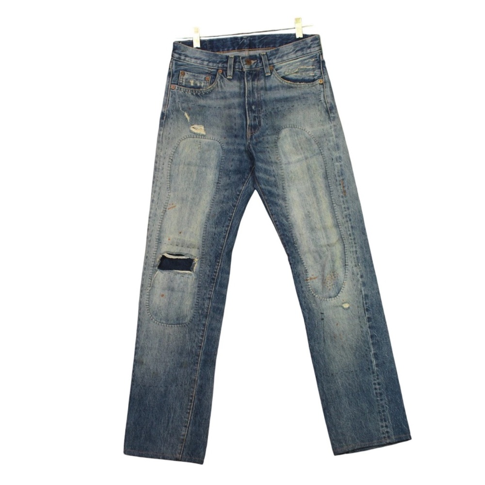 Vintage LEVIS 501 Z XX  Regular Straight Selvedge Jenas Mens W29 L31 Blue Denim